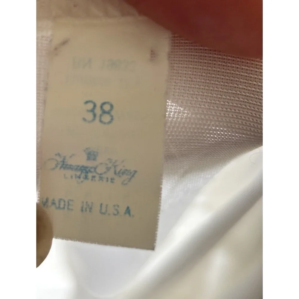 Vintage Nancy King‎ Lingerie White Women's Slip dress Size 38
